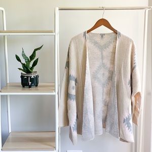 Charlotte Russe open front printed cardigan